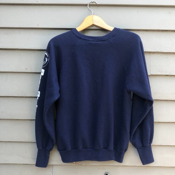 Vintage 80s Penn State Crewneck Crew Neck Sweatshirt Pullover Signal USA S/M - Picture 6 of 17